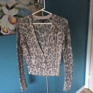 Banana Republic leopard print cardigan